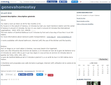 Tablet Screenshot of genevahomestay.canalblog.com