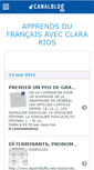 Mobile Screenshot of clararios.canalblog.com
