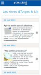 Mobile Screenshot of lesrevesdangelik.canalblog.com