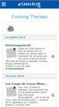 Mobile Screenshot of cookingtherapy.canalblog.com