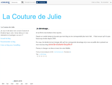 Tablet Screenshot of lacouturedejulie.canalblog.com