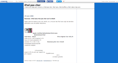 Desktop Screenshot of ipodpascher.canalblog.com