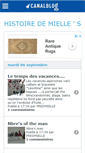 Mobile Screenshot of histoiredemielle.canalblog.com