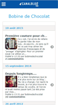Mobile Screenshot of bobinedechocolat.canalblog.com