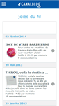 Mobile Screenshot of joiesdufil.canalblog.com