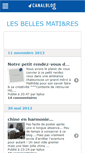 Mobile Screenshot of lesbelmatieres.canalblog.com