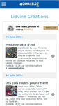 Mobile Screenshot of lidvinecreation.canalblog.com