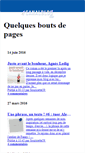 Mobile Screenshot of boutsdepages.canalblog.com