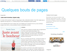 Tablet Screenshot of boutsdepages.canalblog.com