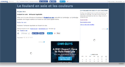 Desktop Screenshot of foulardensoie.canalblog.com