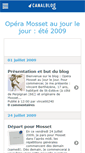 Mobile Screenshot of operamosset2009.canalblog.com