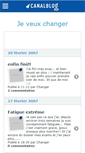 Mobile Screenshot of changer.canalblog.com