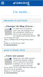 Mobile Screenshot of jaiteste.canalblog.com
