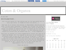 Tablet Screenshot of cotonetorganza.canalblog.com