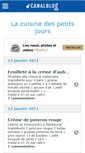 Mobile Screenshot of cuisinedailyce.canalblog.com
