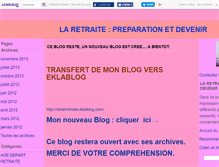 Tablet Screenshot of ninietretraite.canalblog.com