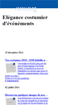 Mobile Screenshot of elegancecostume.canalblog.com