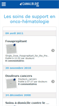 Mobile Screenshot of oncosupport.canalblog.com