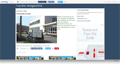 Desktop Screenshot of lyceemagazine.canalblog.com