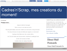 Tablet Screenshot of cadresandscrap.canalblog.com