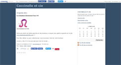 Desktop Screenshot of coccinelleetcie.canalblog.com