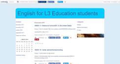 Desktop Screenshot of l3english.canalblog.com