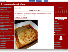 Tablet Screenshot of gourmandisedinou.canalblog.com