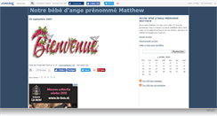 Desktop Screenshot of petitmatthew.canalblog.com