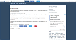 Desktop Screenshot of motsdetravers.canalblog.com