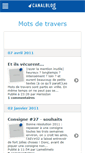 Mobile Screenshot of motsdetravers.canalblog.com