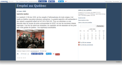 Desktop Screenshot of emploiquebec.canalblog.com