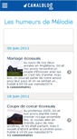 Mobile Screenshot of humeursdemelodie.canalblog.com