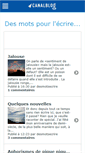 Mobile Screenshot of motspourlecrire.canalblog.com