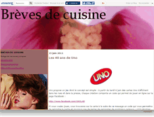 Tablet Screenshot of brevesdecuisine.canalblog.com
