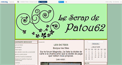 Desktop Screenshot of lescrapdepatou62.canalblog.com