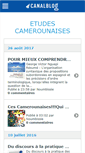 Mobile Screenshot of etudescameroun.canalblog.com