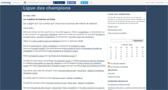 Desktop Screenshot of liguedechampions.canalblog.com