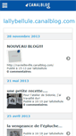 Mobile Screenshot of lallybellule.canalblog.com