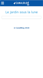 Mobile Screenshot of jardinsouslalune.canalblog.com