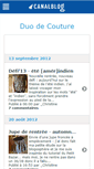 Mobile Screenshot of duodecouture.canalblog.com