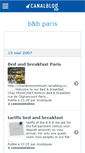 Mobile Screenshot of bedandbparis.canalblog.com