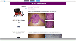 Desktop Screenshot of conseilaufeminin.canalblog.com