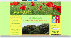 Desktop Screenshot of coeurtoutvert.canalblog.com