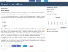 Tablet Screenshot of horairepriere.canalblog.com