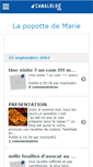 Mobile Screenshot of lapopottedemarie.canalblog.com