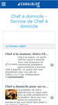 Mobile Screenshot of chefdomicile.canalblog.com