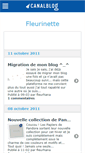 Mobile Screenshot of fleurinette.canalblog.com