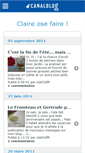 Mobile Screenshot of clairozfaire.canalblog.com