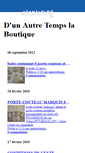 Mobile Screenshot of boutiqued1atemps.canalblog.com