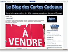 Tablet Screenshot of cartescadeaux.canalblog.com